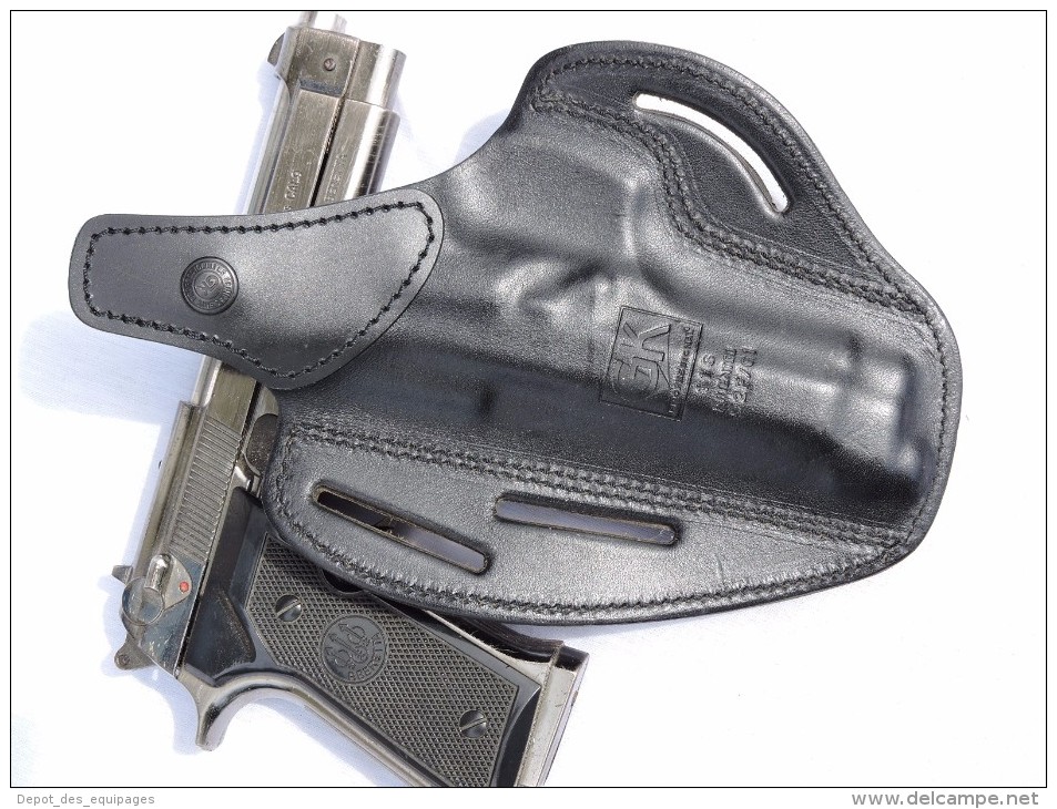 ETUI CUIR HOLSTER BERETTA 92 - MAS G.1   GENDARMERIE ETAT NEUF