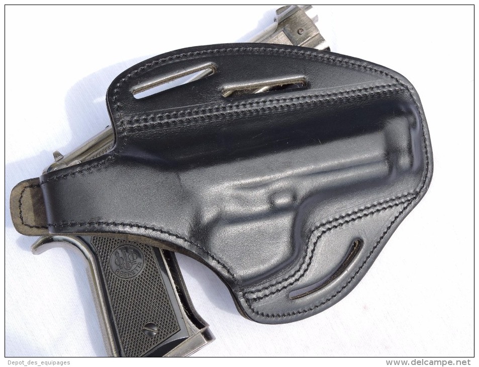 ETUI CUIR HOLSTER BERETTA 92 - MAS G.1   GENDARMERIE ETAT NEUF