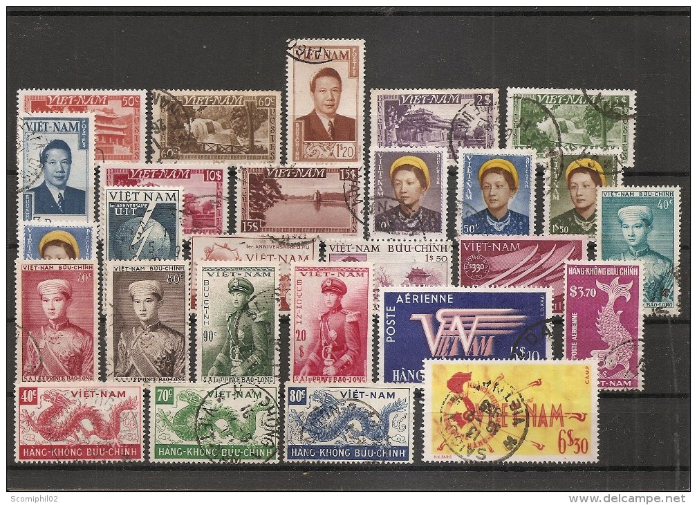 Vietnam -Empire ( Lot De Timbres Divers Différents Oblitérés) - Vietnam