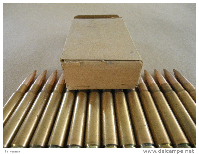 Boîte De 15 Cartouches Mauser Allemand Neutralisées 1939 - Equipement