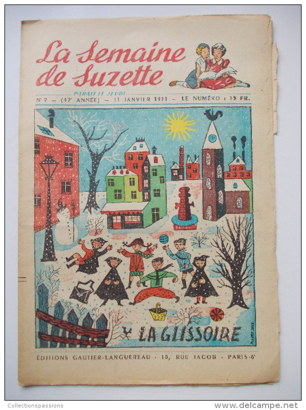 - LA SEMAINE DE SUZETTE - N° 2. (42è Année) - 11 Janvier 1951 - - La Semaine De Suzette