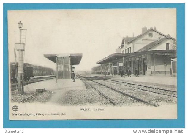 CPA Chemin De Fer La Gare De WASSY 52 - Wassy