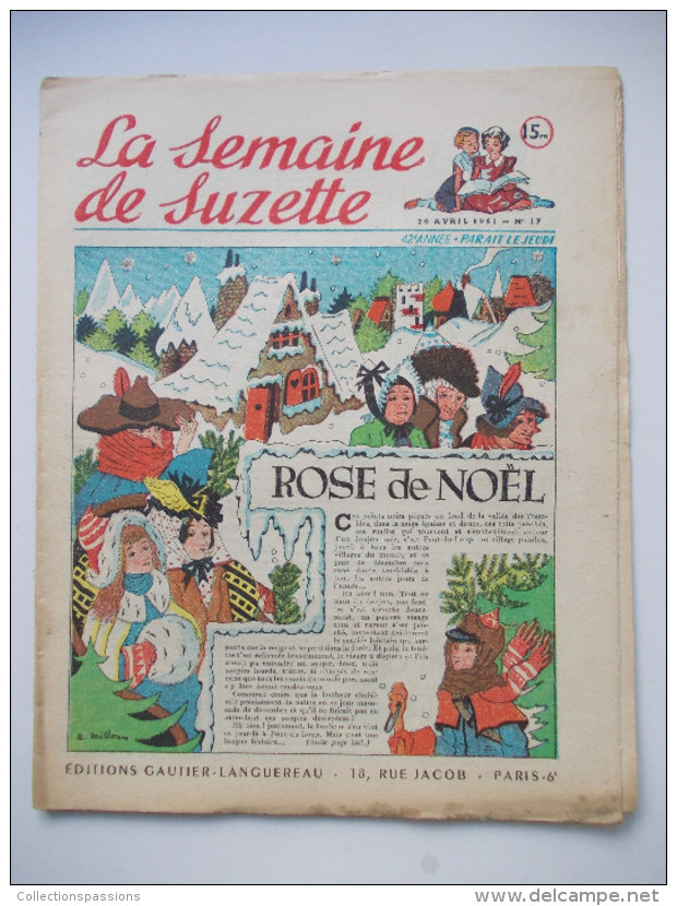 - LA SEMAINE DE SUZETTE - N° 17. (42è Année) - 26 Avril 1951 - - La Semaine De Suzette