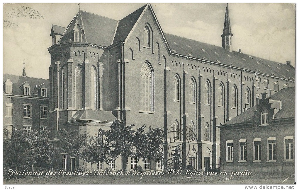 Thildonck (Wespelaer)   -   Pensionnat Des Ursulines;   1911   Naar   Schaerbeek - Haacht