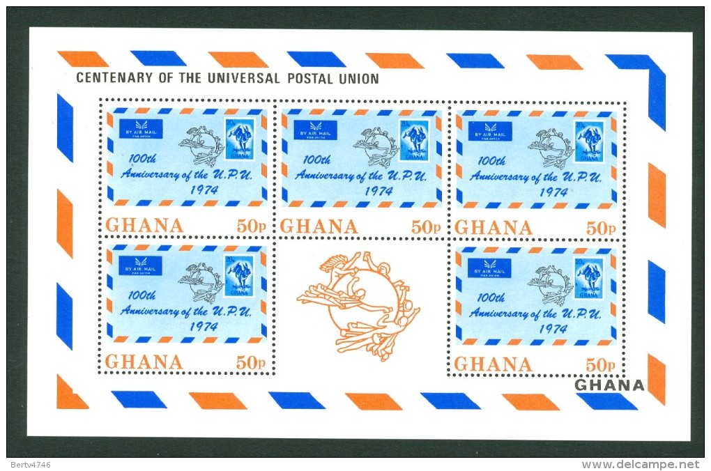 Ghana 1974 Yv 495/98** , Mi 548/51** Kleinbogen (4 Scans)  MNH - Ghana (1957-...)