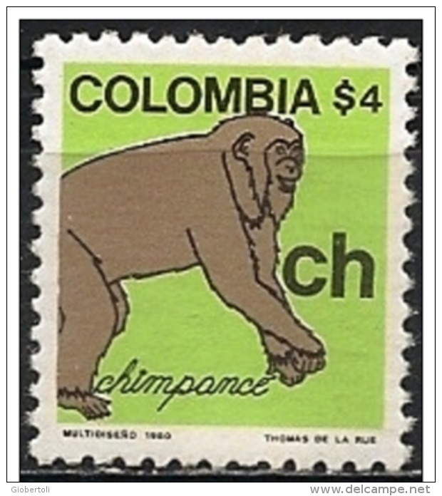 Colombia/Colombie: Scimpanzé, Chimpanzés, Chimpanzees - Chimpancés