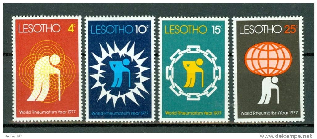 Lesotho 1977 Yv 335/338**, World Rheumatism Year 1977   MNH - Lesotho (1966-...)