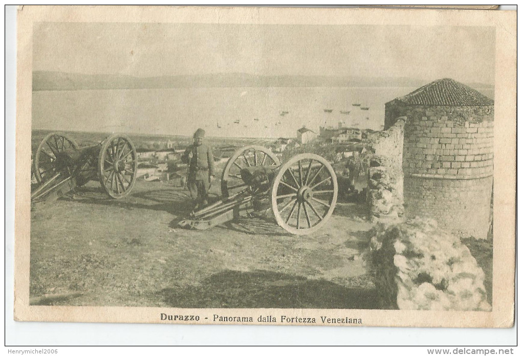 Albanie - Durazzo Panorama Dalla Fortezza Veneziana 1918 - Albanië