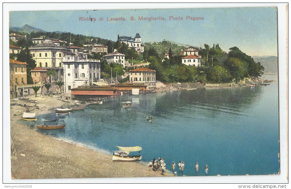 Italie - Italia - Italy - Liguria - Rivièra Di Levante S Margherita Punta Pagagana Cachet Hotel Métropole 1911 - Autres & Non Classés