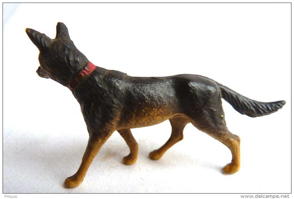 SOLDAT FIGURINE FIG STARLUX 1966 Chien BERGER ALLEMAND A L'ARRET (1) ARMEE MODERNE Sans Terrasse - Starlux