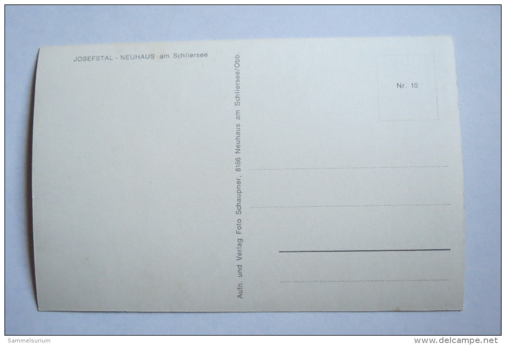 (9/1/51) AK "Josefstal" Neuhaus Am Schliersee, Panorama - Schliersee