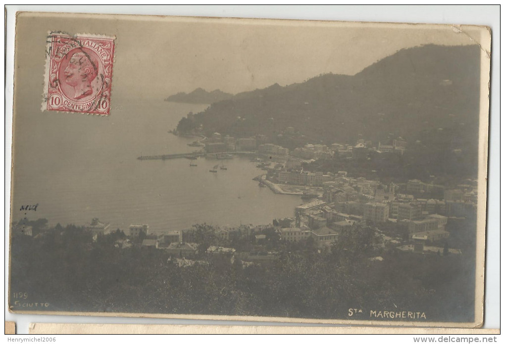 Italie - Italia - Italy - Liguria - Carte Photo Sainte Marguerita 1909 - Sonstige & Ohne Zuordnung