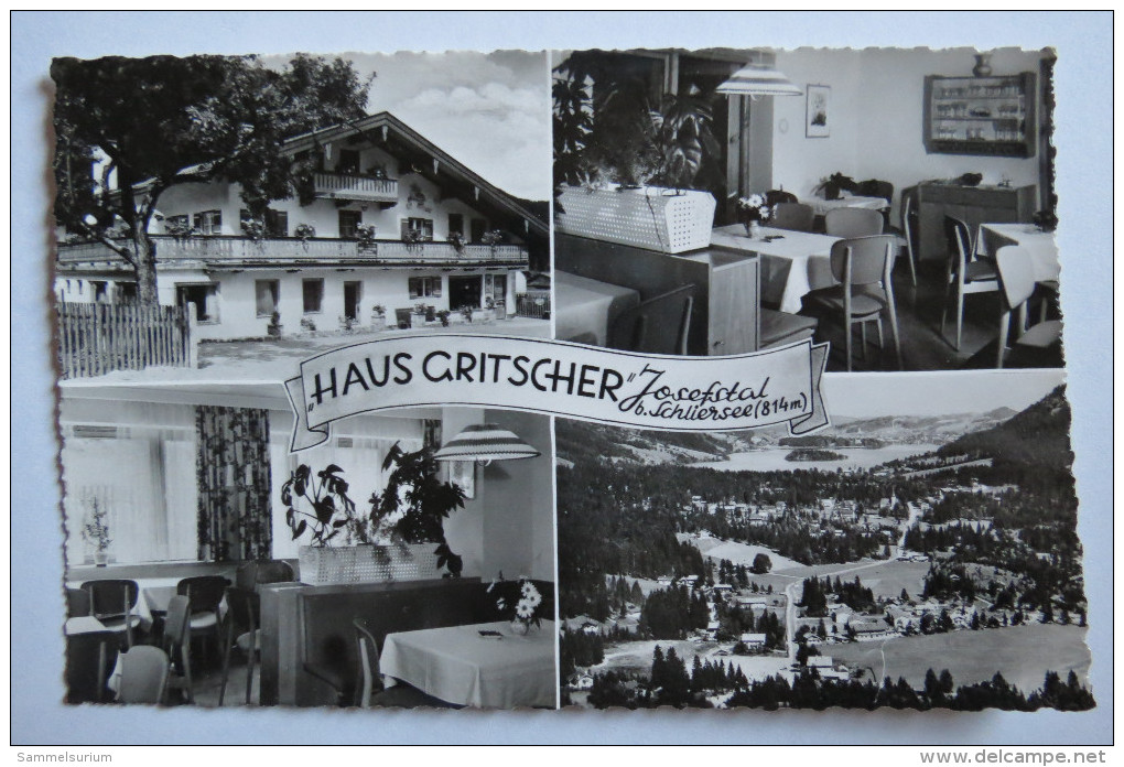 (9/1/52) AK "Josefstal" Haus Gritscher, B. Schliersee, Mehrbildkarte Mit 4 Ansichten - Schliersee