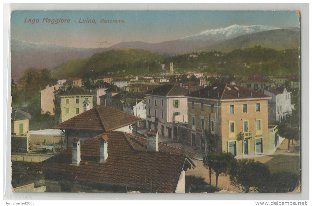 Italie - Italia - Italy - Lombardia - Varese - Luino Panorama Lago Maggiore 1912 - Varese