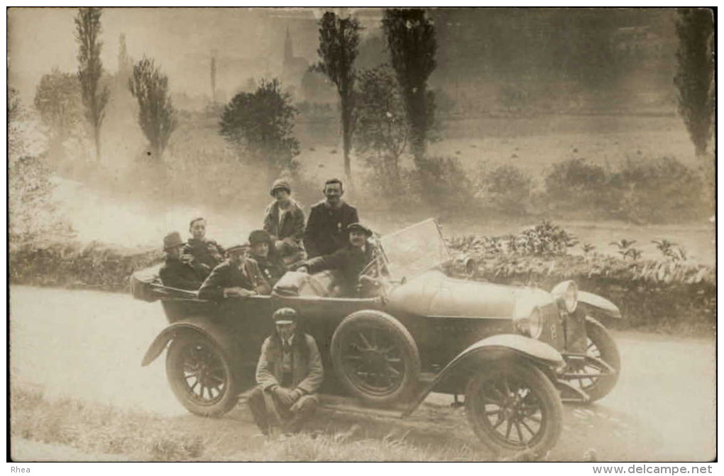 AUTOMOBILES - AUTOBUS - CARTE PHOTO - VOITURE RALLONGEE - TOURISME PYRENEES - EXCURSION - Turismo