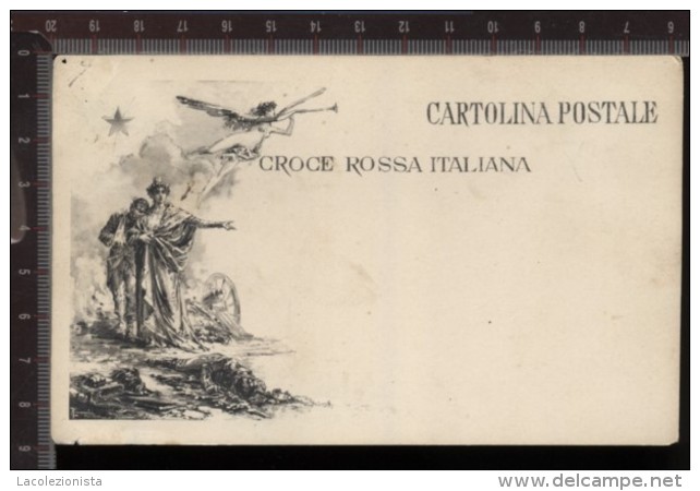 393D/4 CPA CARTOLINA POSTALE WWI I° GUERRA MONDIALE CROCE ROSSA ITALIANA - Croix-Rouge