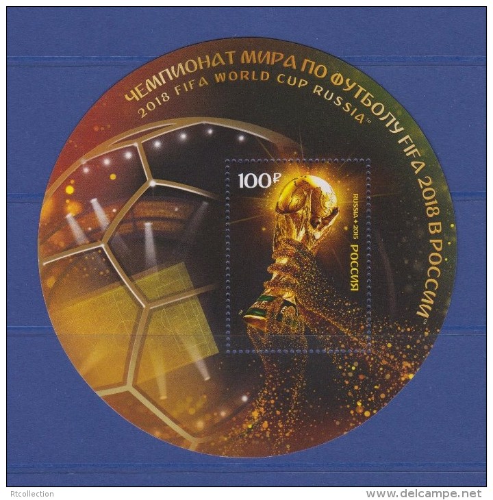 Russia 2015 FIFA World Cup Russian Games 2018 Football Championships Soccer Sports Round M/S Stamps MNH - Sammlungen