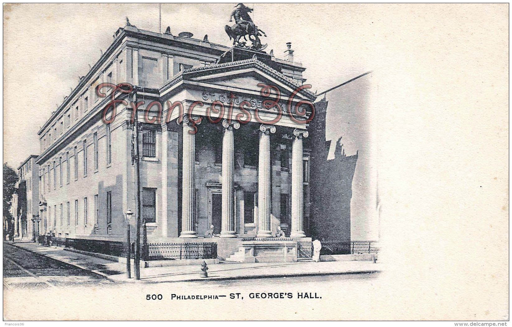 Pennsylvania - ST. George's Hall - Philadelphia - 2 SCANS - Philadelphia