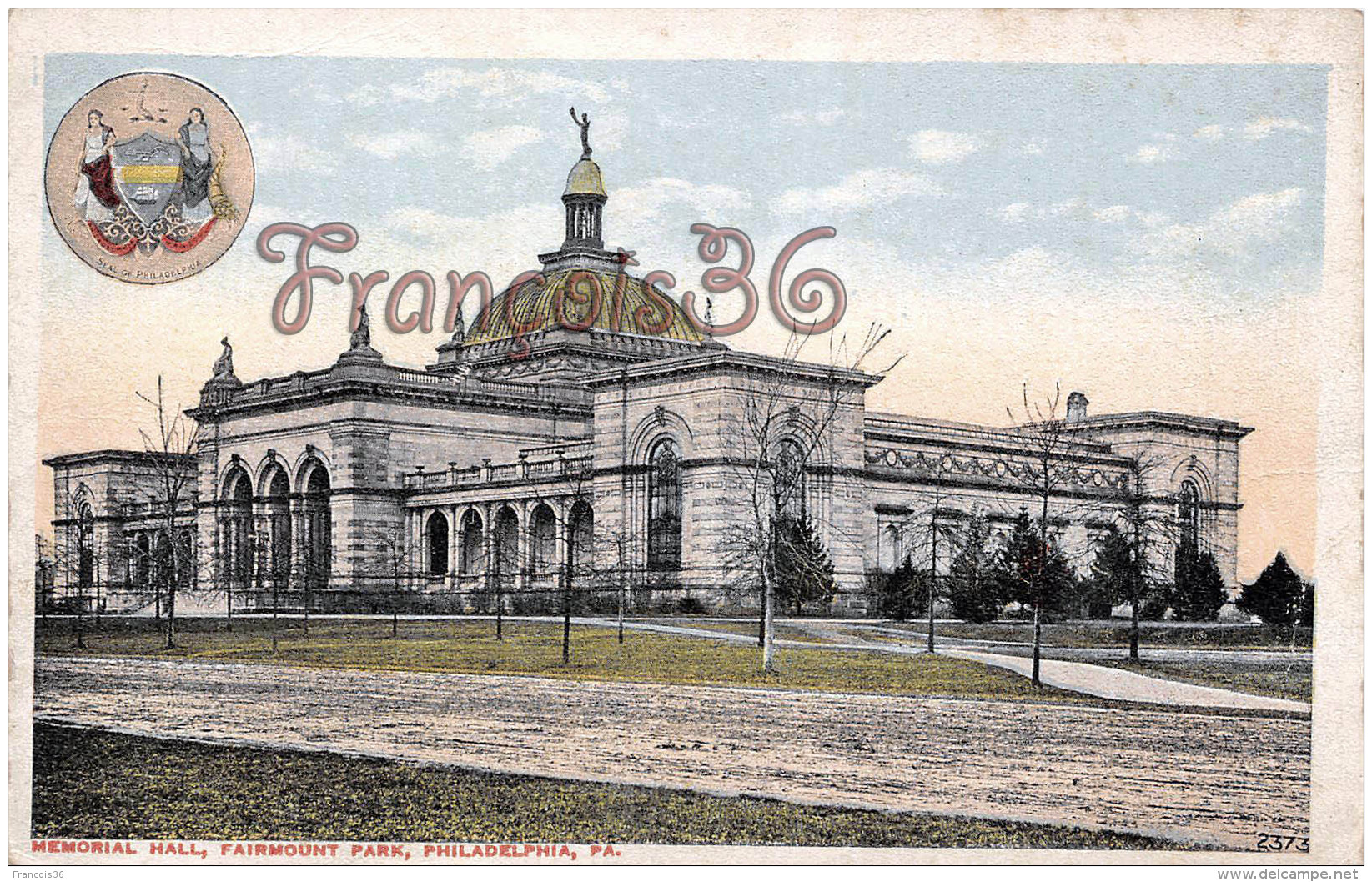 Pennsylvania - Memorial Hall Fairmount Park - Philadelphia - 2 SCANS - Philadelphia