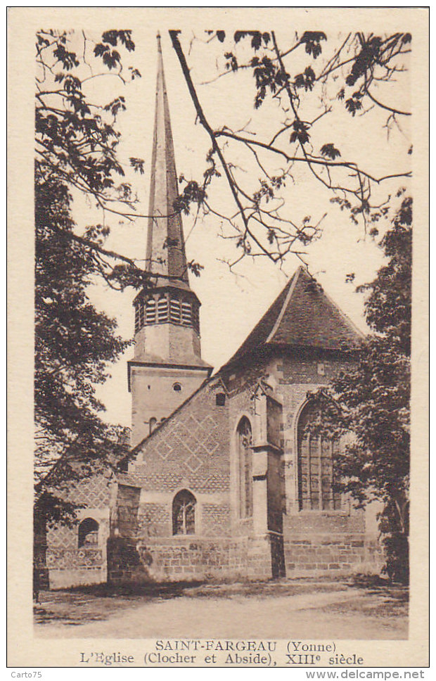 Saint Fargeau 89 - Eglise Clocher Et Abside - Saint Fargeau