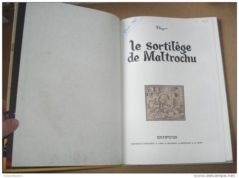 JOHAN Et PIRLOUIT 13 : Le Sortilège De Maltrochu //Peyo - EO Dupuis 1970 - Assez Bon état - Johan Et Pirlouit