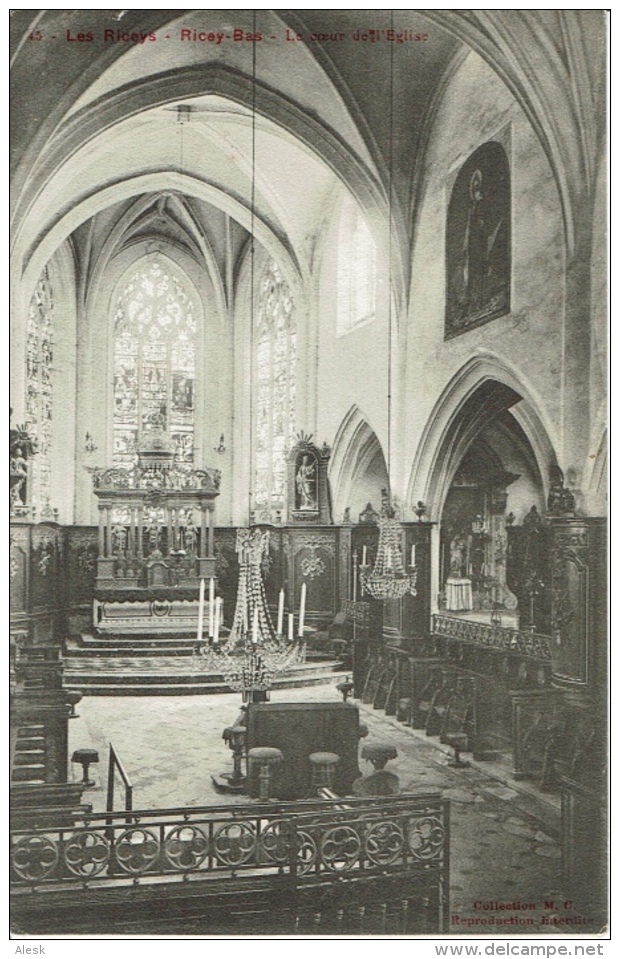 LES RICEYS - RICEY-BAS - L'intérieur De L'église - 1905 - Les Riceys