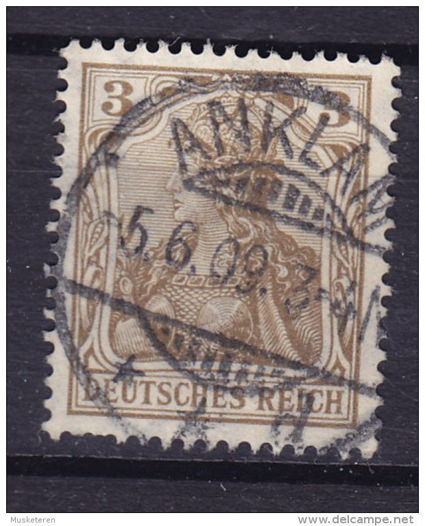 Deutsches Reich 1905 Mi. 84 I, 3 Pf. Germania Deluxe ANKLAM (Vorpommern) Cancel !! - Gebraucht