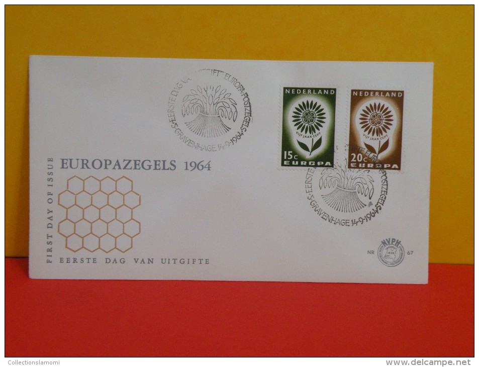 Néderland FDC,Europa Zegels 14.9.1964 - Pays-Bas FDC, Europa Timbres 09.14.1964 - - FDC