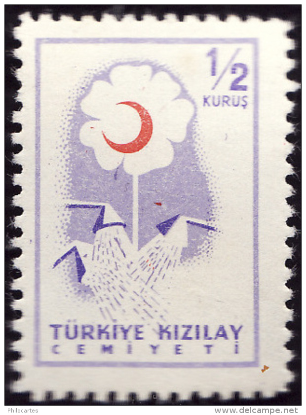 TURQUIE  1958  -  Bienfaisance   243 -  Croissant  -  NEUF** - Timbres De Bienfaisance