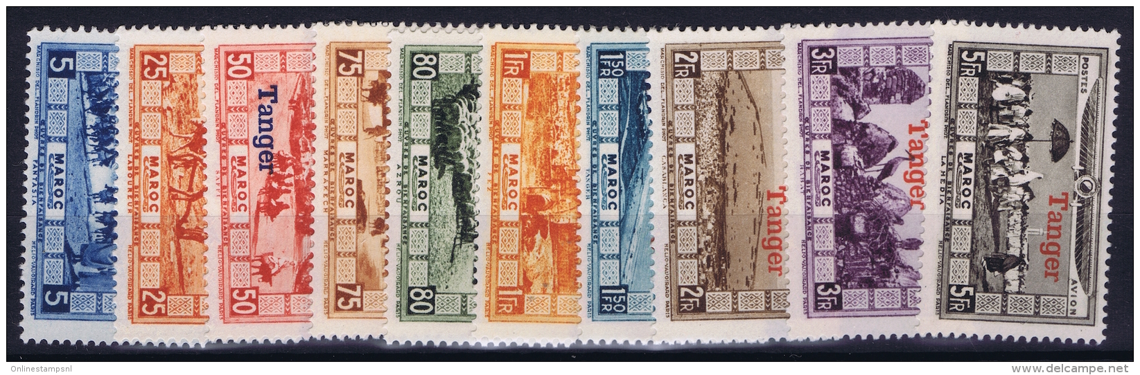 Maroc Yv Nr AE 22 - 31 ,   MH/* Falz/ Charniere - Airmail