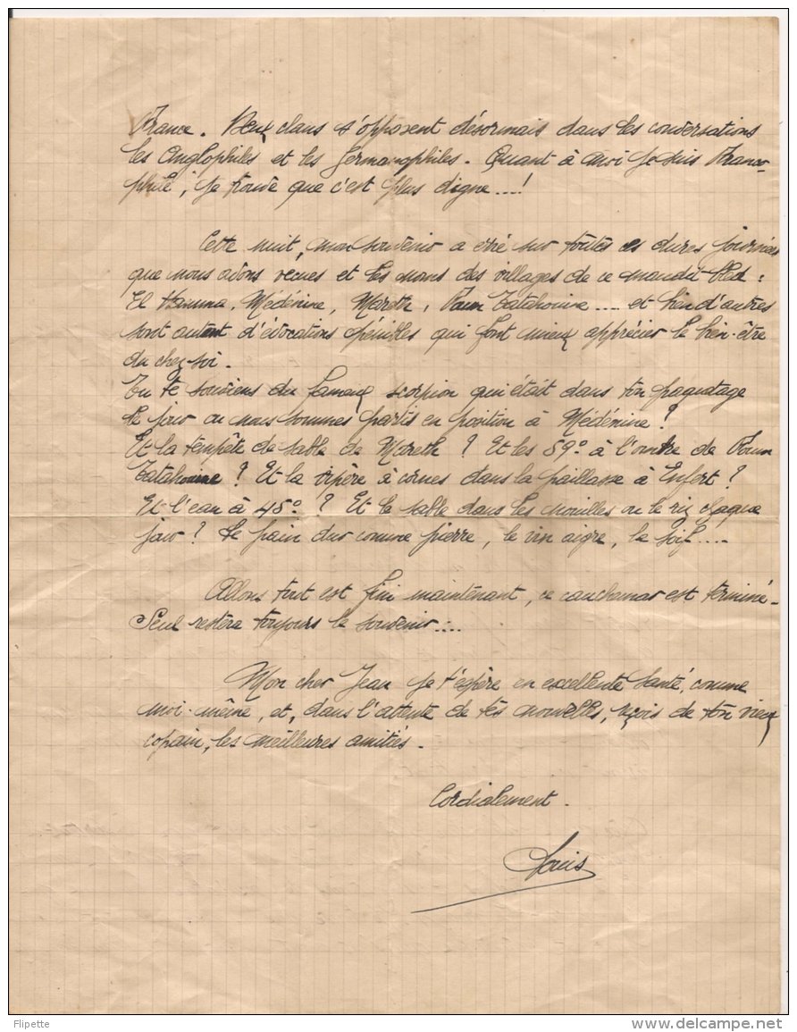 Ldiv360 - Lettre Adressé à Un Ami Durant La Guerre De 39/40 - Historical Documents