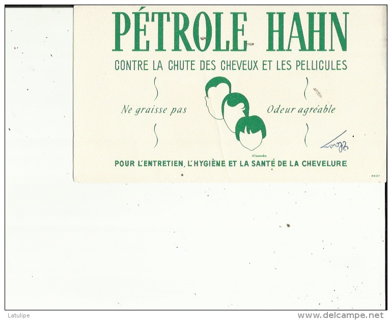 Buvard G F_de Petrole HAHN  Contre La Chute Des Cheveux Et Les Pellicules - Perfume & Beauty