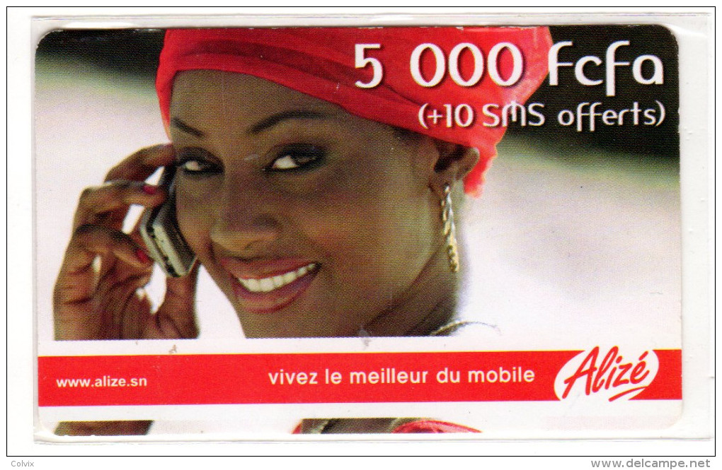SENEGAL RECHARGE ALIZE 5000 FCFA - Sénégal