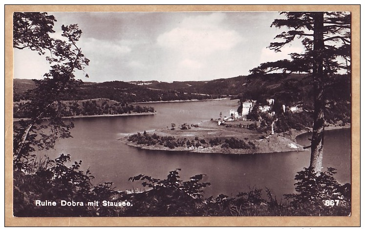 Burgruine Dobra Bei Pölla Mit Stausee - Beschrieben 1962 - Altri & Non Classificati