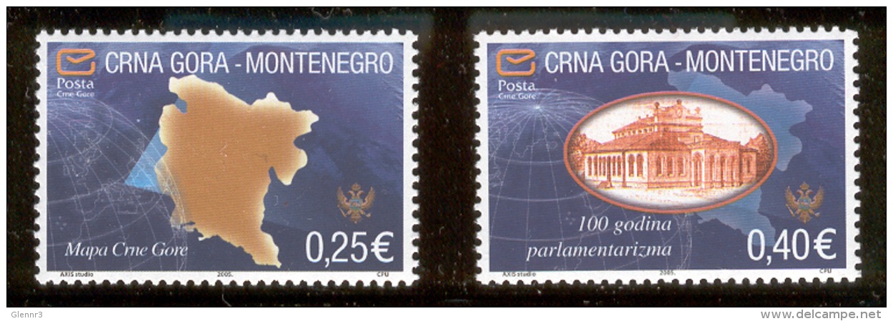 MONTENEGRO 2006 National Symbols, Scott No. 140a-141a MNH - Montenegro