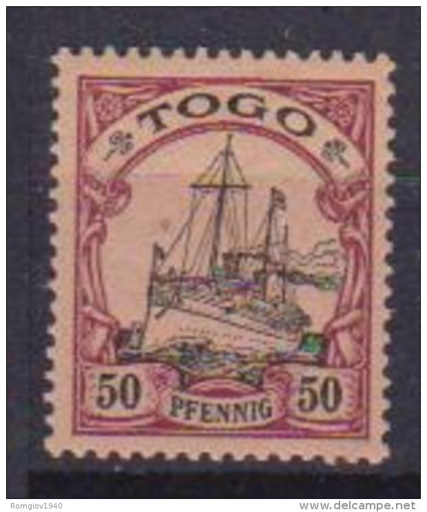 GERMANIA  TOGO COLONIA TEDESCA 1900 ORDINARIA YVERT. 14 MLH VF - Togo
