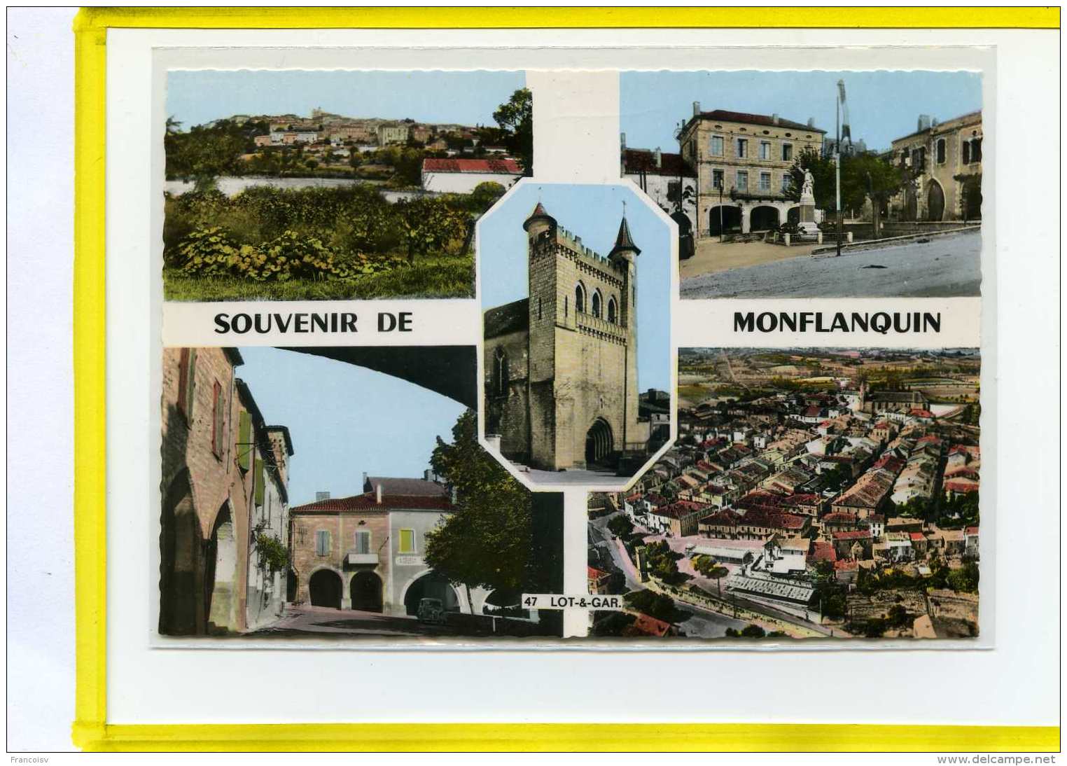 Monflanquin. Souvenir De.. Multivues Edit Spadem N° 1c - Monflanquin