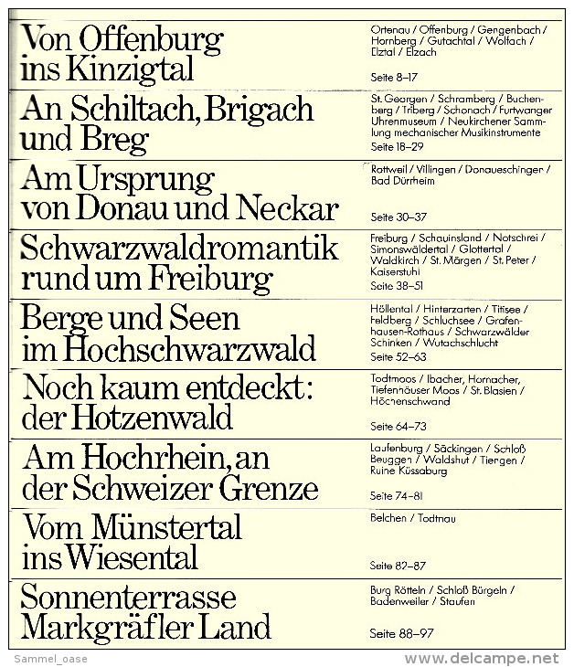 HB Bild-Atlas Bildband  -  Südschwarzwald  -  Am Ursprung Von Donau Und Neckar  -  Vom Münstertal Ins Wiesental - Viaggi & Divertimenti