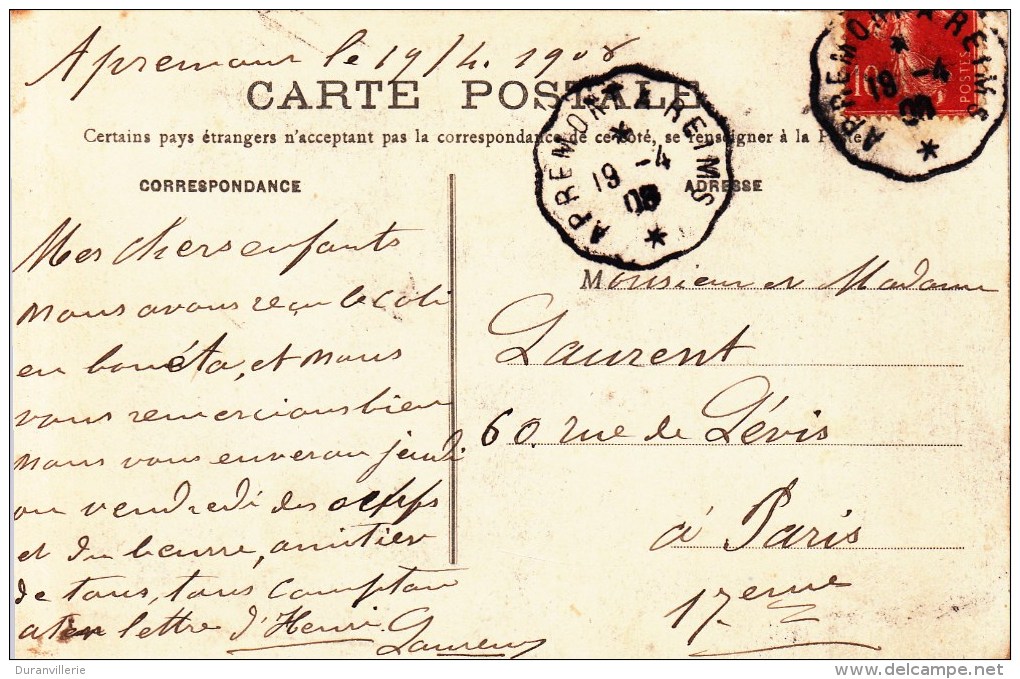 08 - APREMONT - Vue Générale 1908 - Altri & Non Classificati
