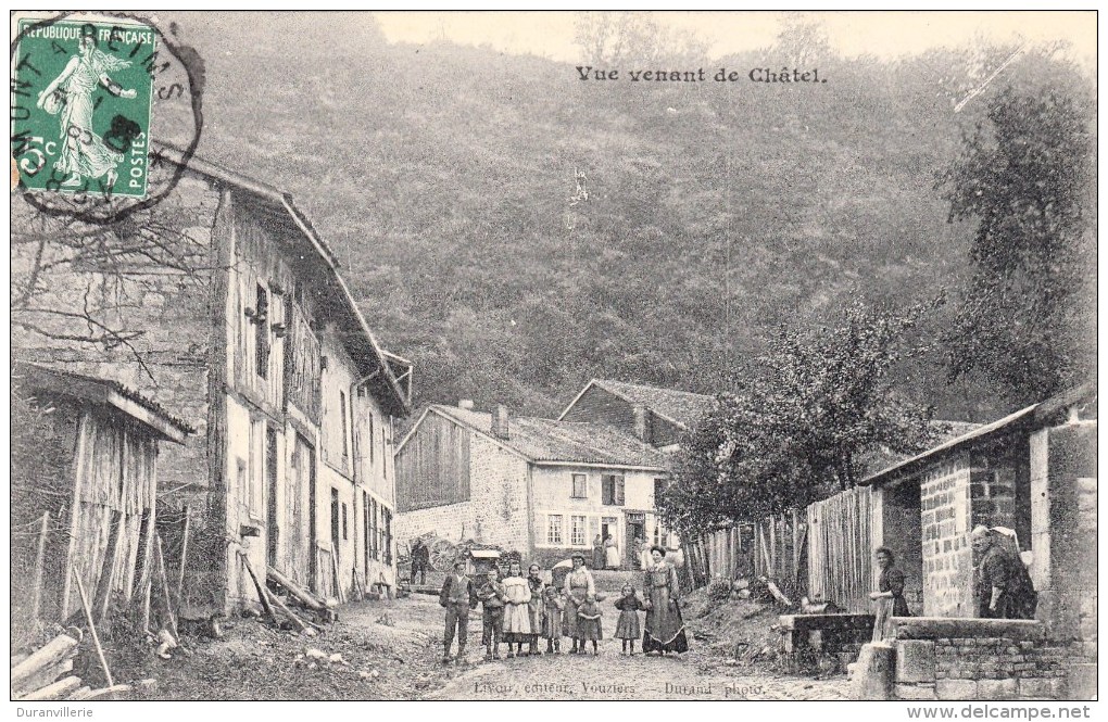 08 - Vue Venant De Chatel ( CORNAY ) Livois Editeur A Vouziers (animée) - Altri & Non Classificati