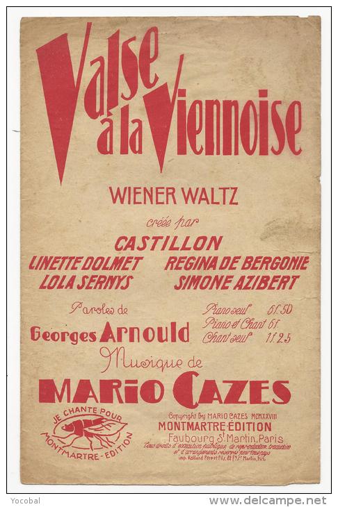 Partition Musicale, Valse à La Viennoise, Wierner Waltz, Montmartre Edition, Frais Fr:1.60€ - Partitions Musicales Anciennes