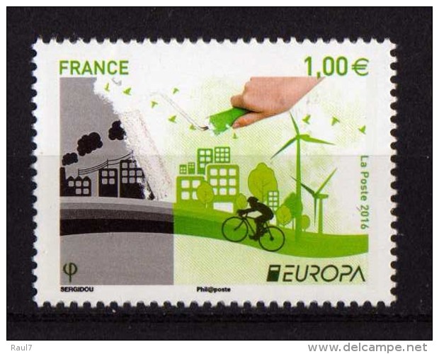 FRANCE - 2016 -  Europa 2016, Pensez Vert - 1 Val Neufs // Mnh - 2016