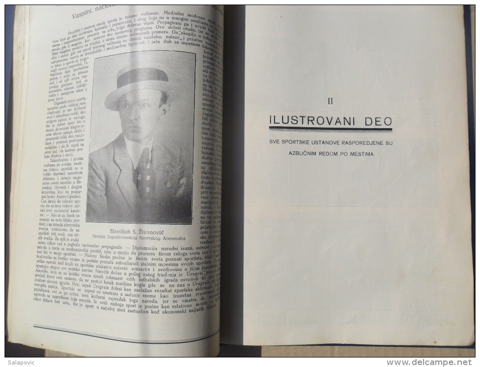PRVI JUGOSLOVENSKI SPORTSKI ALMANAH, [The First Yugoslav Sports Almanac] (Belgrade: Jovan K. Nikolic, 1930) RRARE