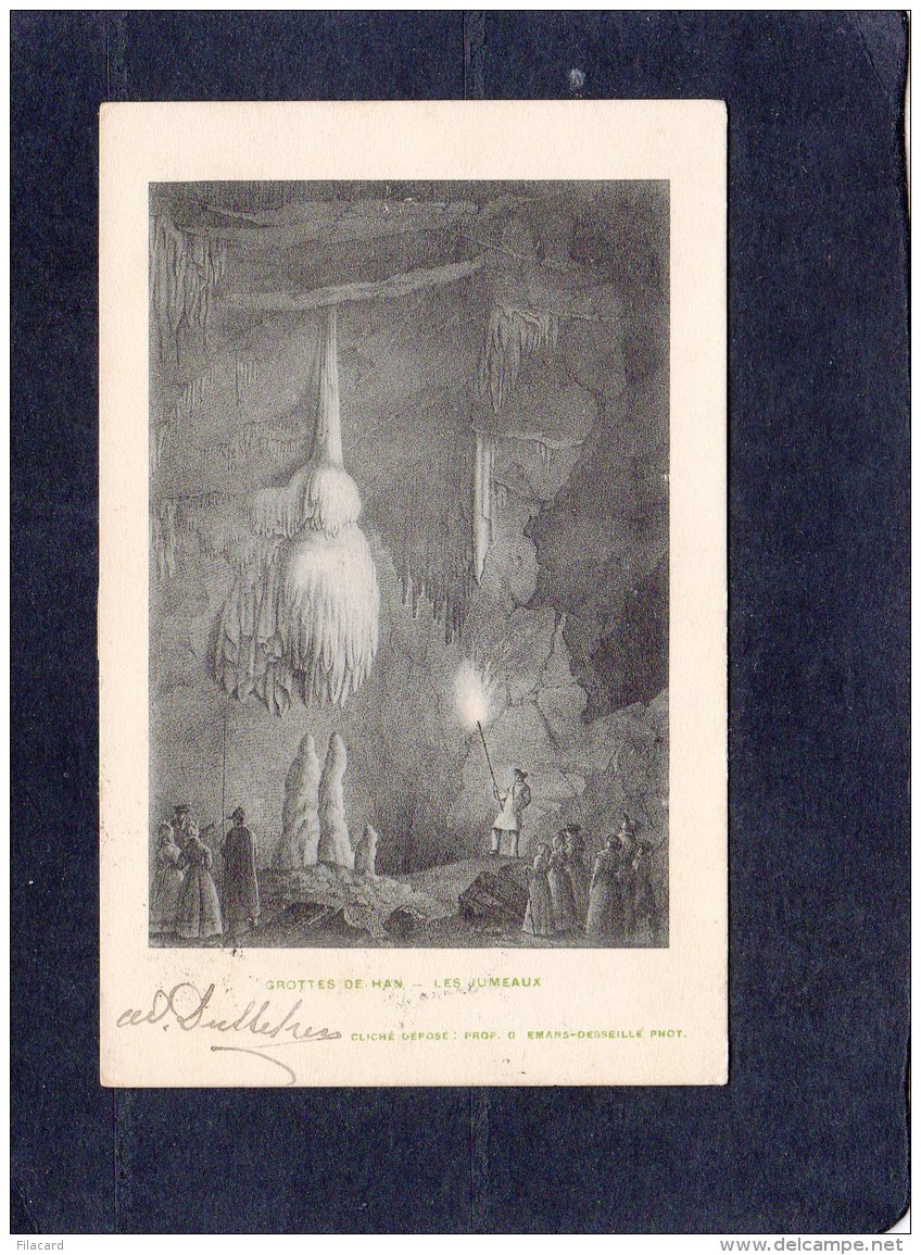 61062   Belgio,  Grottes De Han,  Les Jumeaux,  VG  1905 - Rochefort