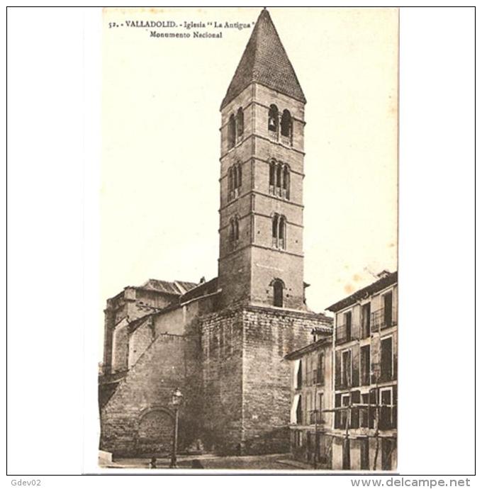 VLLDLTPA3510-LFTD5160TARI.Tarjeta Postal DE VALLADOLID.Edificios,IGLESIA LA ANTIGUA  En VALLADOLID - Iglesias Y Catedrales