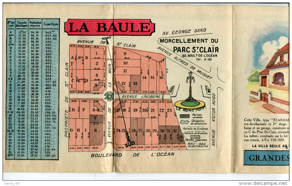 la Baule dépliant promotion immobilière