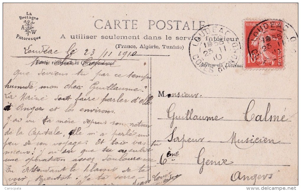 Carte 1910 RUINES DU CHATEAU DE MONTAFILANT PRES PLANCOET - Autres & Non Classés