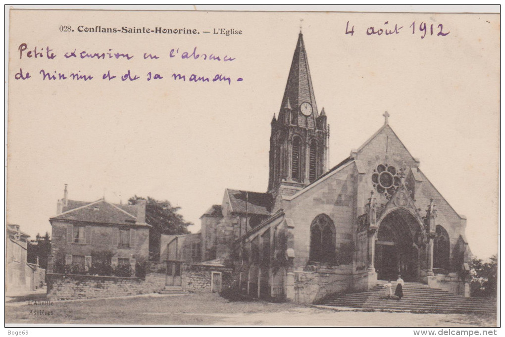 ((R3) YVELINES , CONFLANS SAINT HONORINE,l'église . - Conflans Saint Honorine