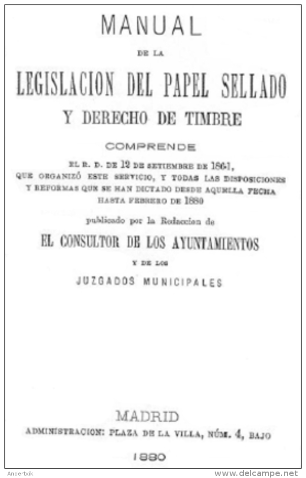 EBook: "Manual Del Papel Sellado Y Derecho De Timbre" - Otros & Sin Clasificación