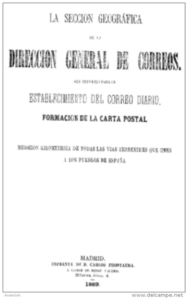 EBook: "Medición De Las Rutas Postales" - Altri & Non Classificati